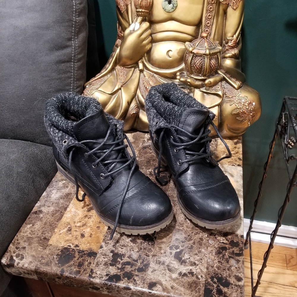 Convertible Black Boots